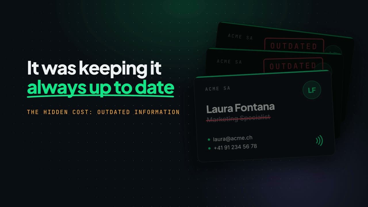 The problem with company business cards
