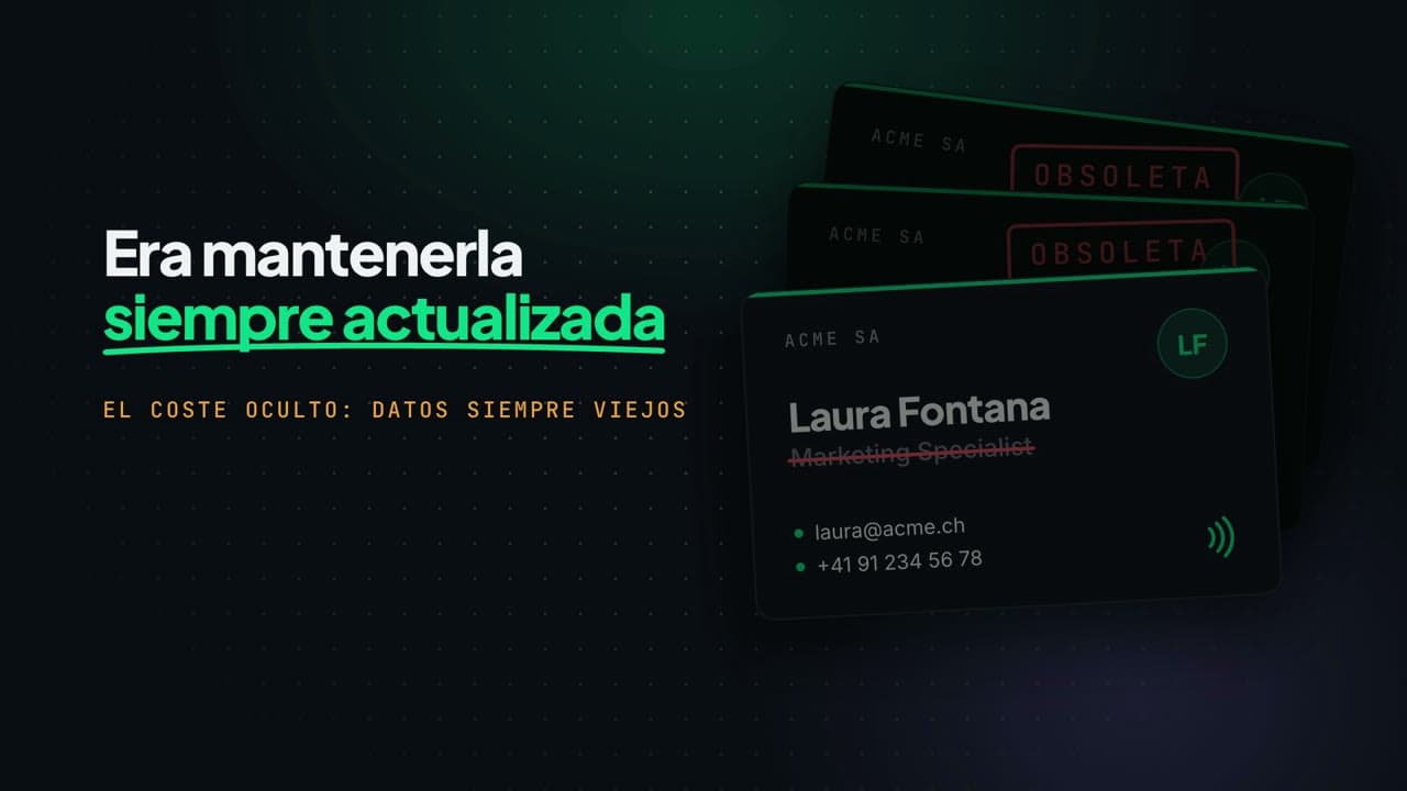 El problema de las tarjetas de visita de empresa